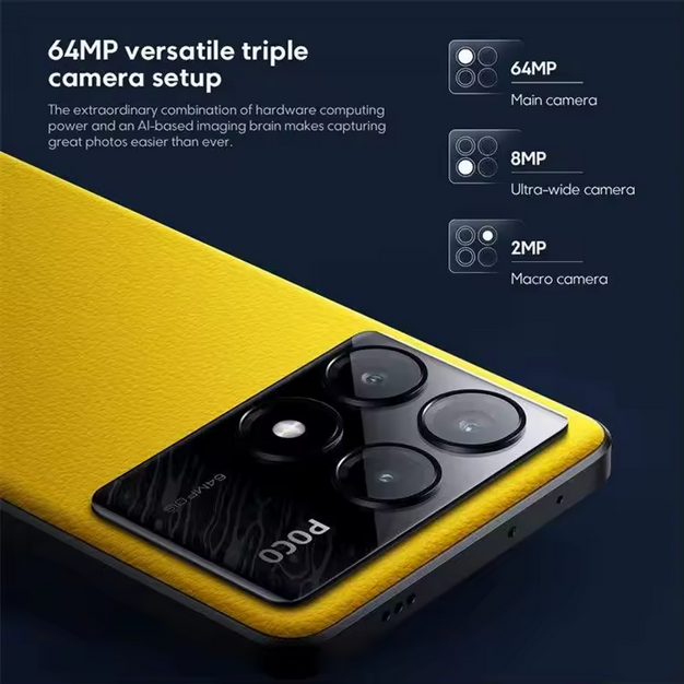 poco x6 pro (2) گوشی موبایل شیائومی مدل Poco X6 Pro 5G دو سیم کارت ظرفیت 512 گیگابایت و رم 12 گیگابایت - تصویر 2