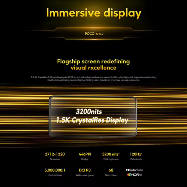 poco x7 pro (3) گوشی موبایل شیائومی مدل Poco X7 Pro دو سیم کارت ظرفیت 512 گیگابایت و رم 12 گیگابایت - تصویر 3