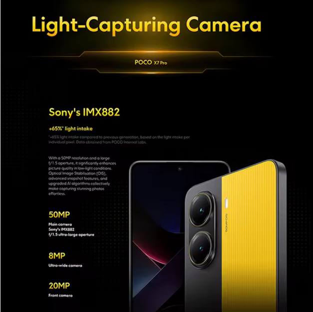 poco x7 pro (4) گوشی موبایل شیائومی مدل Poco X7 Pro دو سیم کارت ظرفیت 512 گیگابایت و رم 12 گیگابایت - تصویر 4
